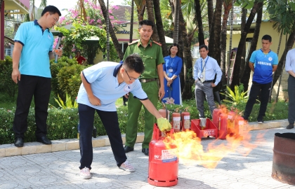 BUỔI DIỄN TẬP  “PHÒNG CHÁY, CHỮA CHÁY- CỨU NẠN – CỨU HỘ”